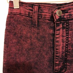 ⚡️MAKE A OFFER⚡️ Pink Overdye Skinny High Rise Jeggings 3